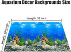 Aquarium Background Poster Water Plants 3D Coral Fish Tank Background Picture - Image 6