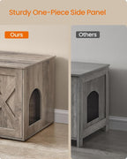 Feandrea Cat Litter Box Enclosure, Litter Box Furniture Hidden, Indoor Cat House - Image 6