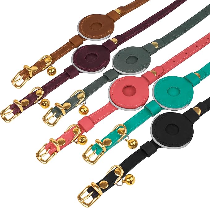 OOPSDOGGY Reflective Leather AirTag Cat Collar - Image 8