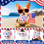 Aliceset 180 Pcs 4th of July Dog Bandanas Bulk Patriotic Dog Bandanas - Image 4