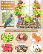 ERKOON Conure Toys, Bird Cockatiel Toys Foraging Swing Mat Parrot Climbing - Image 3