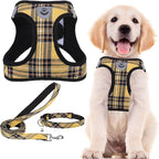 PUPTECK Adjustable Dog Harness Collar and Leash Set Step in No Pull Pet Harness by PUPTECK