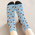 D-Story Custom Face Socks, Personalized Photo Picture on Socks, Unisex Athletic - Image 2