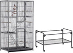 Yaheetech 69-Inch Extra Large Wrought Iron 3 Levels Ferret Chinchilla Sugar - Image 5