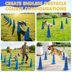 Wdmiya 18.9" Dog Agility Training Hurdle Cone Set, Dog Agility Course Backyard - Image 8
