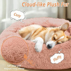 JOLLYVOGUE Calming Dog Bed Large Size Dog, Anti-Anxiety Donut Large Pet Bed - Image 2