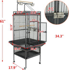 SUPER DEAL PRO 61-inch 2in1 Large Bird Cage - Image 4