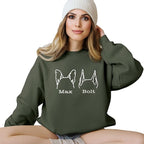 Custom Dog Mom Shirt for Women Pet Ears Sweatshirt by CustomUnique