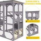 Aivituvin Cat House Outdoor Catio Kitty Enclosure - Image 5
