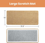 Ordora Cat Scratcher & Mat Set: 31.5" Extra Large Cat Scratch Pad&Bed – Cat - Image 2