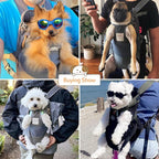 Dog Carrier Backpack, Pet Front Carrier Backpack Legs Out Dog Chest Carrier - Image 6
