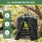 Bird Cage Cover Birdcage Cover Protector Washable Sunproof Dustproof Windproof - Image 3