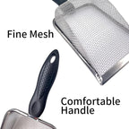 Falltail Stainless Steel Reptile Sand Substrate Scoop Shovel Sifter Fine Mesh - Image 3
