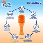 Hartz Chew ‘n Clean Chew Toy and Treat in One Chicken Flavored Drumstick Dog Toy - Image 2