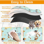 Dachshund Dog Cat Food Mat, Absorbent Waterproof Placemat - Image 5