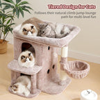Heybly Cat Tree, 25.6-inch Cat Tower - Image 5