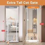 71“ Extra Tall Cat Gate for Doorway：29.4-33.4” Wide Pet Gate, Auto Close/One - Image 4