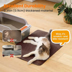 Extra Large Cat Litter Mat, 30x22 Inches Honeycomb Double Layer Cat Litter - Image 6