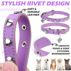 EXPAWLORER Leather Cat Collar for Girl Boy- Adjustable Pet Collar - Image 4