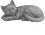 Garden Sleeping Cat Memorial Stone Cat Grave Marker Remembrance Kitten Statues - Image 9