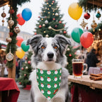 ADOGGYGO Christmas Dog Bandanas 2 Pack, Reversible Santa Snowman Xmas Pet Scarf - Image 2