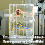 Basic Bird Cage, 24.8inch Parrot Cage, Bird Cage - Image 5