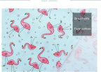 ARING PET Summer Dog Bandanas, Light Blue Flamingo Kerchief Triangle Bibs Scarf - Image 2