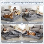 BFPETHOME Orthopedic Dog Beds for Extra Large Dogs, Waterproof Sofa XXL Dog Bed - Image 3