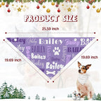 Personalized Dog Bandanas Custom Neckwear Name Button Anti-loosening Dog Scarf - Image 7