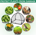 DECOHS 2 Pcs Pop-Up Mesh Plant Cover Tent, Plant Protector Enclosure - Image 4