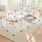 24 Panels Portable Small Animals Playpen, Portable Plastic Enclosure, Puppy - Image 7
