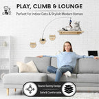 Snuggle & Play Cat Wall Shelves & Climbing System – Modern Furniture Set - Image 5