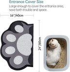 Cute Cat Litter Mat 24”x16”, Litter Box Mat, Litter Trapping Mat, Soft on Kitty - Image 3