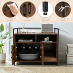 Giantex Cat Litter Box Enclosure - Image 3