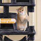 Yaheetech 62.5inches Cat Tree Cat Tower Cat Condo - Image 5