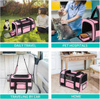 20" Large Cat Carrier Soft Side Dog Carrier Pet Carrier - Image 6