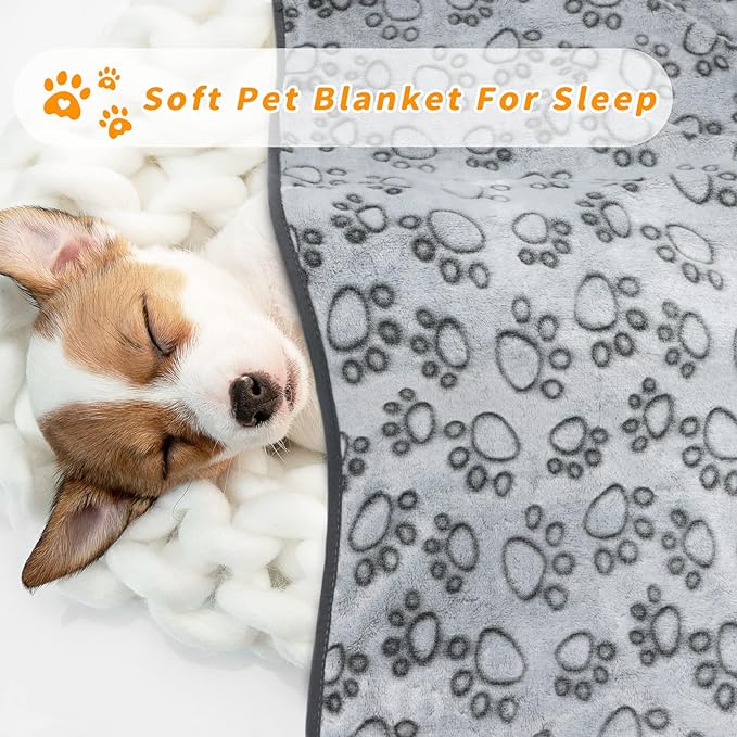 LOKOZ 3 Pack Dog Blankets for Small Dogs, Washable Pet Throw Blanket for Bed - Image 3