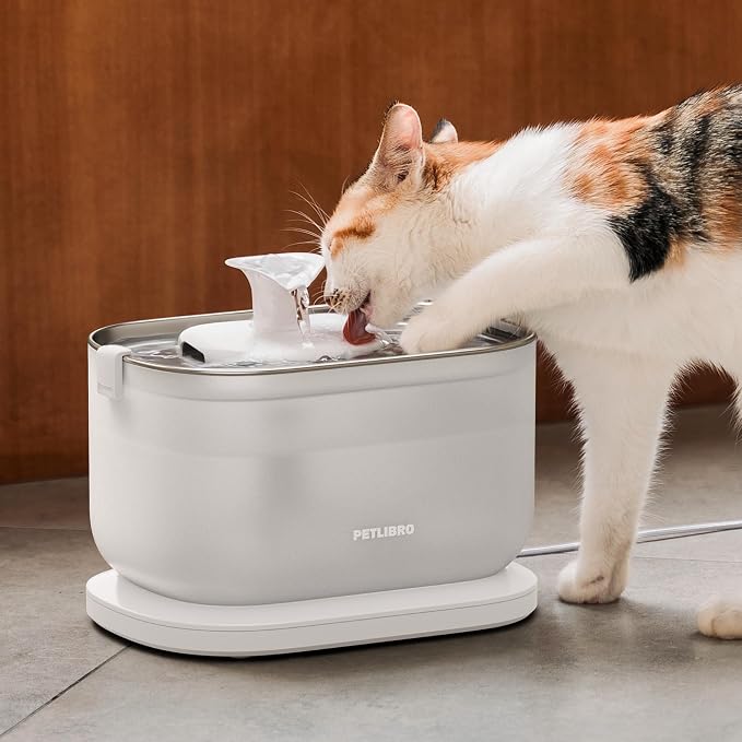 PETLIBRO Cat Water Fountain, Cat Fountain Indoor Stainless Steel Tray, - Image 7