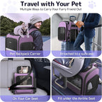 Cat Backpack Carrier with Detachable Play Tunnel, 2 in 1 Cat Tunnel Backpack - Image 5
