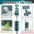 Qinyoung Pet Waste Station, Includes 600 Roll Bags, Dog Waste Station - Image 3