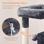 Yaheetech Cat Tree for Indoor Pets, 36in Tower Condo w/Extra Large Perch - Image 9
