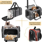 Soft-Sided Cat/Dog/Pet Carrier, Collapsible Pets Travel Carriers - Image 5