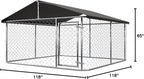 Petonly Outdoor Dog Enclosure Heavy Duty Dog Kennel House Mesh Dog Big Cage Pet - Image 8
