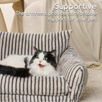 Hollypet Cat Bed Fluffy Plush Mutifuctional Double-Layer Soft Pet Couch - Image 4