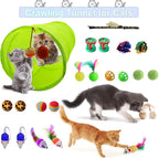 39PCS Kitten Starter Kit, Cat Supplies, Featuring 23-Piece Toy Set, Single-use - Image 3