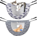 Unittype 2 Pieces Cat Cage Hammock Hanging Pet Bed Double Layer Soft Plush by Unittype