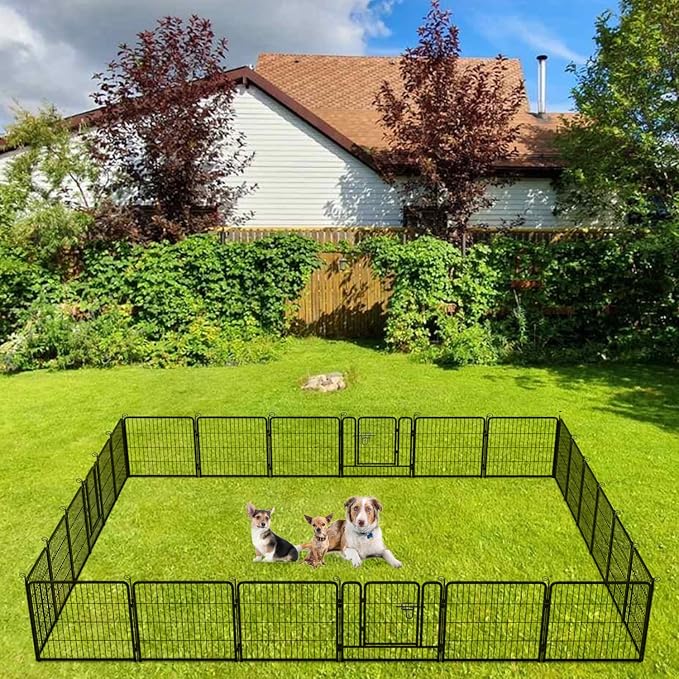 BestPet | Dog Playpen | 24 Inch, 24 Panels | Heavy Duty Metal Pet Exercise Pen - Image 2