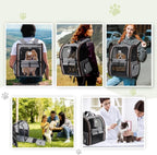 Lekebobor Cat Carrier Backpack, Expandable Pet Carrier - Image 7