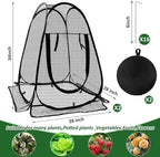 2pcs Pop Up Mesh Plant Protectors from Animals, Large Plant Netting Guard Cover - Image 3