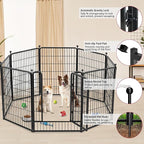 Dog Playpen 40 inch 36 Panels Indoor Outdoor Dog Pen - Image 4